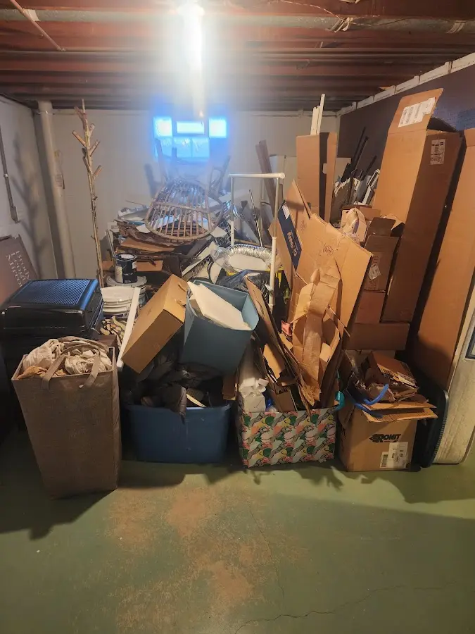 Roll-off dumpster container at job site for Yard Waste Dumpster Rental in Mount Pleasant